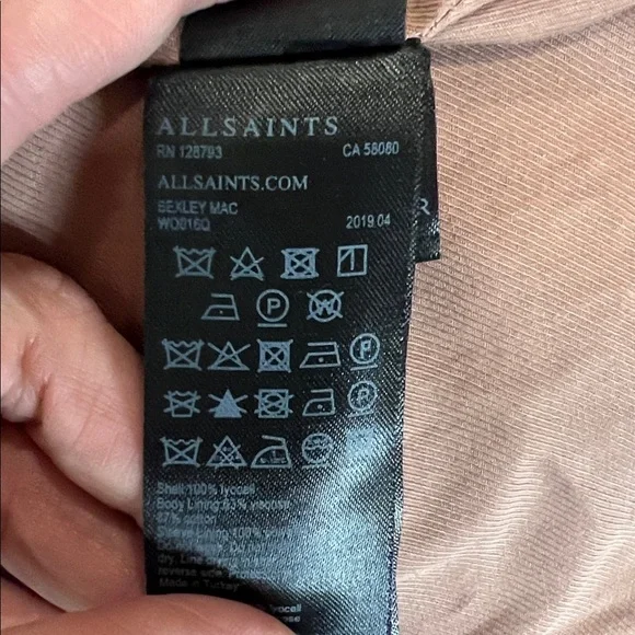 All Saints Bexley Mac Trench Coat Size S